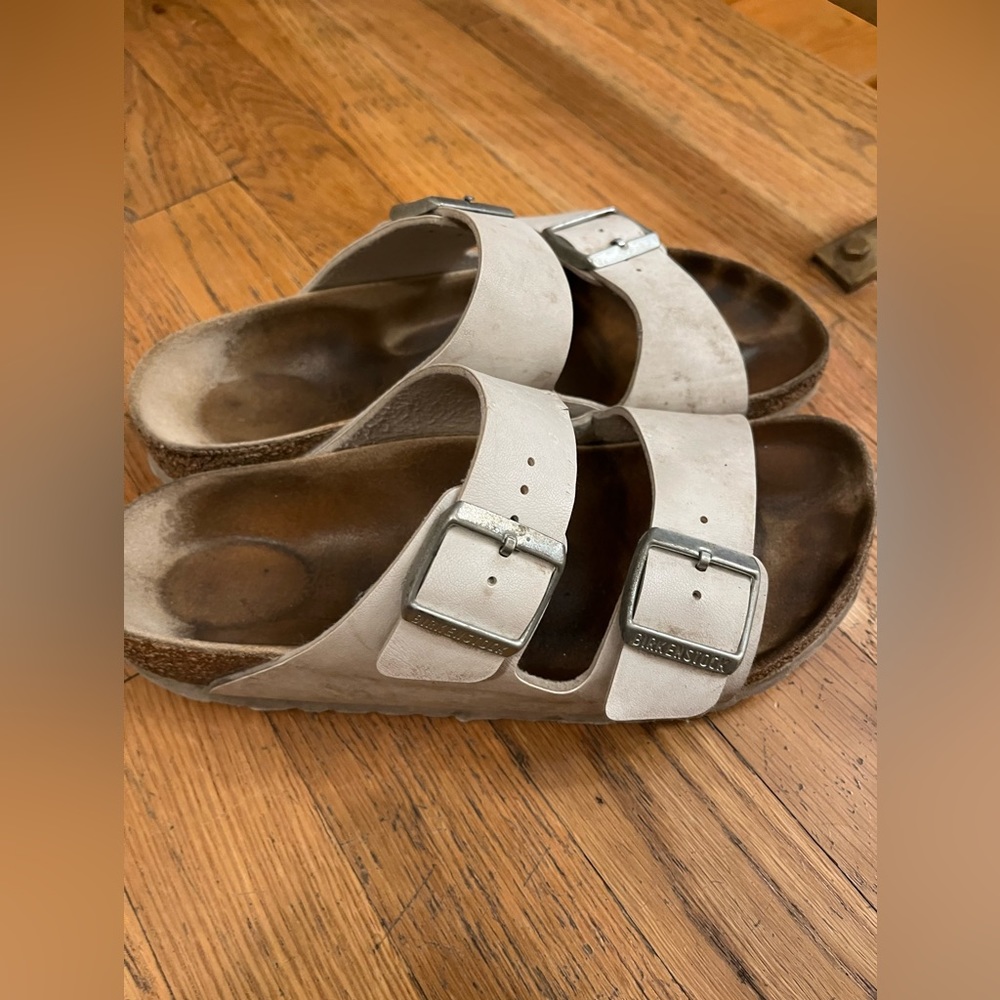 White Birkenstocks size 38